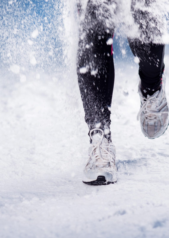 bieganie po śniegu